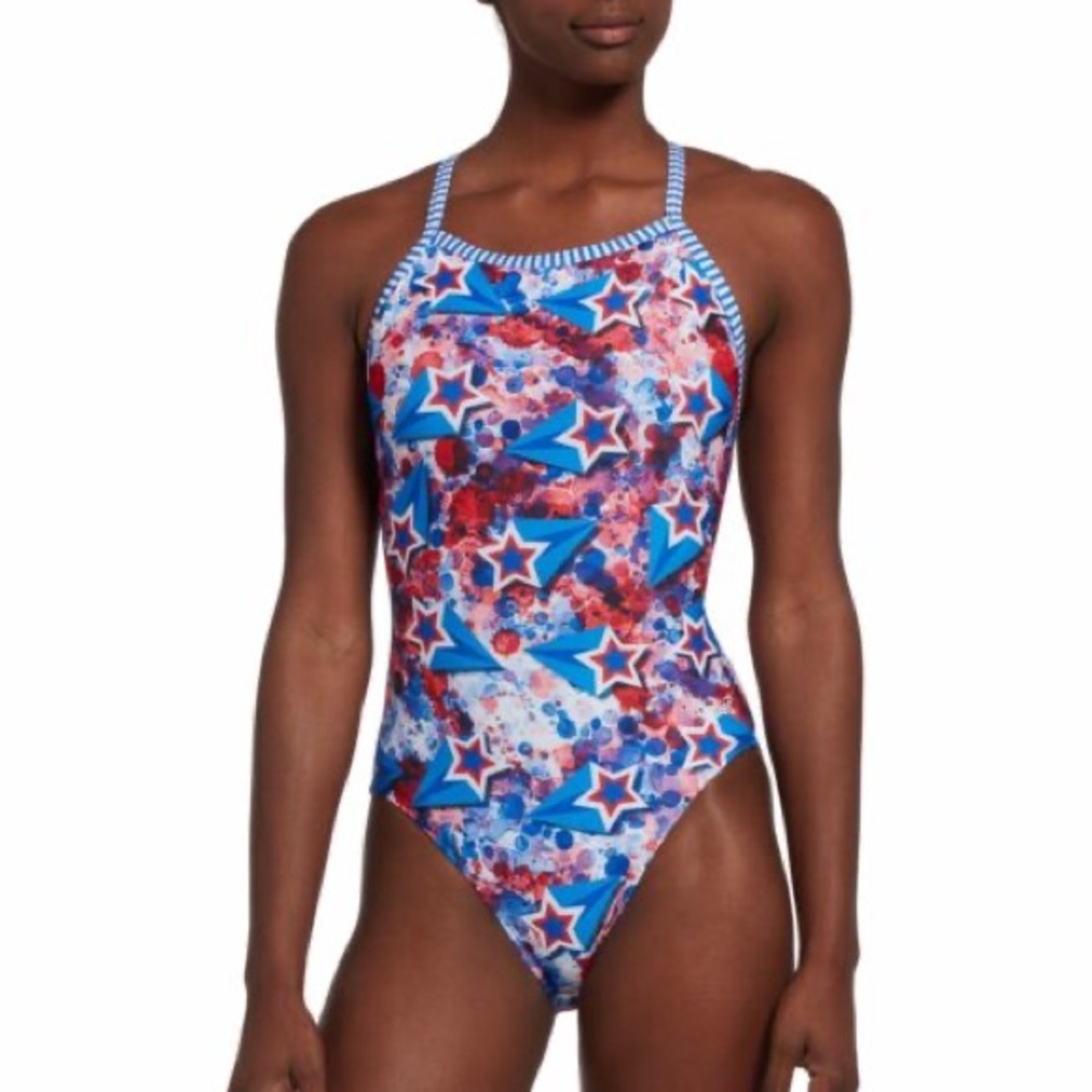 Dolfin Uglies V-2 ‘Liberty’ Red White and Blue, One Piece Swimsuit